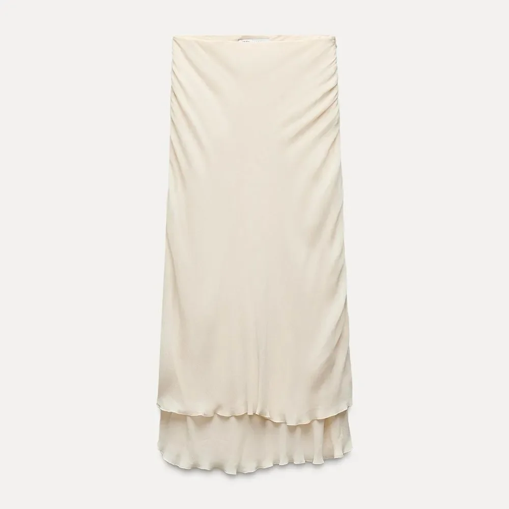 Zara double layer midi skirt ZW collection - Picture 5 of 7